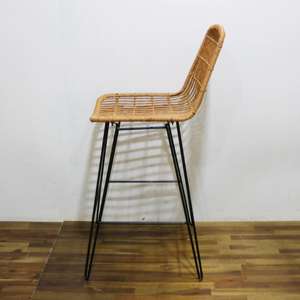 Comhome-Durable Plastic Rattan Lounge <b>Chair</b> with Built-in Storage and Matching Cushions for Stylish <b>Comfort</b> - Product Image 4