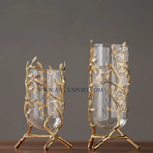 <b>Set</b> of <b>3</b> Different Sizes Stainless Steel Modern Gold Plated Flower Pots & <b>Vases</b> Premium Quality Home Tabletop Decor - Product Image 5