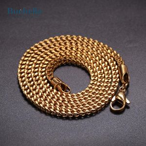 Vente chaude 925 Argent et Plaqué Or 18K Franco Box Chain Premium Colliers Moissanite pour Hommes - Product Image 4