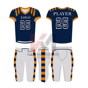 ชุดเครื่องแบบอเมริกันฟุตบอลคุณภาพพรีเมี่ยมพร้อมสไตล์ที่เป็นเอกลักษณ์และการออกแบบที่ระบายอากาศได้ดีเทคนิคการพิมพ์แบบกำหนดเอง - Product Image 2