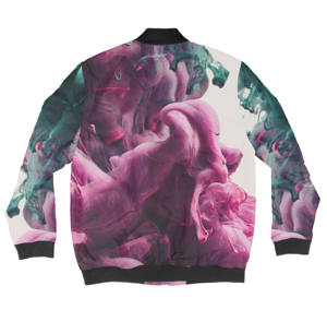 Venta al por mayor de servicio OEM hombres personalizado satén 3D sublimación de impresión chaqueta de béisbol chaquetas de Bombardero - Product Image 4