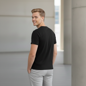 T-shirts à manches courtes pour hommes en coton 100% lourd, personnalisés, vierges, position du logo sur le devant, sérigraphie, service OEM, coupe classique - Product Image 6
