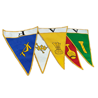 Ordre en gros du drapeau et des bannières de l'étoile de l'Est avec des accessoires d'affichage maçonniques d'artisanat brodé