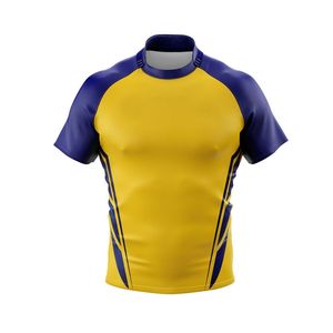 Estilo DE LA Liga Nacional de Rugby Camiseta de Rugby personalizada Medias mangas Rugby Union Club Partidos Camisetas de Rugby - Product Image 2