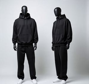 Survêtements personnalisés 2026 avec logo, entraînement, jogging, sweats à capuche confortables, ensembles deux pièces, survêtements surdimensionnés respirants pour hommes - Product Image 5