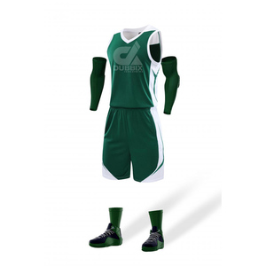 Vente chaude Uniforme de basket-ball pour hommes personnalisé Blanc avec des accents bleus Ensemble respirant Fabriqué en Chine Technique simple - Product Image 3