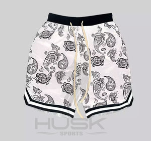 กางเกงขาสั้นลำลองสไตล์ฮิปฮอปสำหรับผู้ชาย ผ้าฝ้าย/โพลีเอสเตอร์ กันน้ำ เป็นมิตรกับสิ่งแวดล้อม เอวยางยืด เหมาะสำหรับฤดูร้อน - Product Image 3