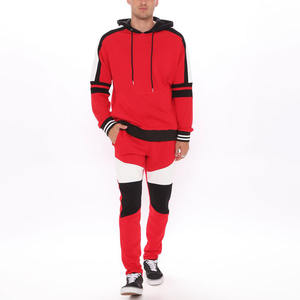 Logo personnalisé Survêtement épais avec logo personnalisé Sweat à capuche uni pour l'hiver 2 pièces Costumes pour hommes Marque Costumes Rayures Survêtement Fitness Jogger Ensembles - Product Image 1
