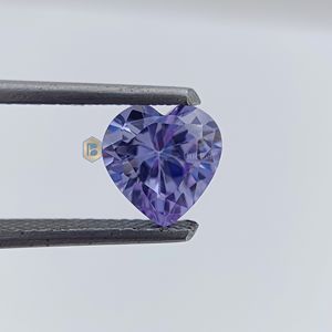 Corazón corte americano 1ct y 10ct diamantes sueltos azul claro único con efecto triturado de hielo accesorios de joyería únicos - Product Image 2