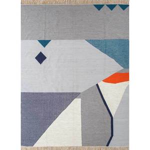 Alfombras de Lana Hechas a Mano Indusbar, Tejido Plano Verde, Diseño Clásico Abstracto para Sala de Estar, Pasillo - SDWL-686, Rectangular Trenzado de 9x12 - Product Image 4