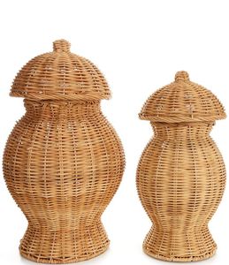 Handcrafted Design Rattan Planter Basket Indoor and Balcony Decoration Flower <b>Pots</b> <b>Mini</b> <b>Plant</b> Containers - Product Image 3