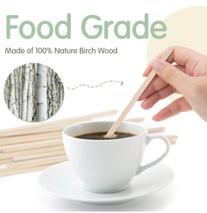 ไม้เบิร์ชขนาด165มม. แบบใช้แล้วทิ้ง-เป็นมิตรกับสิ่งแวดล้อมตัวเลือกสำหรับกาแฟ & ชา - Product Image 2