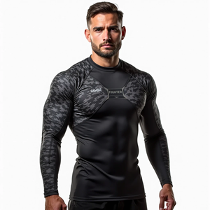 Personalizado personalizado y MMA compresión ajuste Rash Guard con diseño sublimado personalizado manga completa y corta kimono de jiu jitsu - Product Image 1