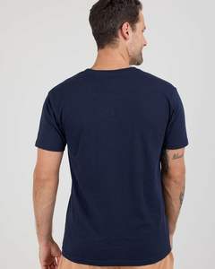 T-shirt de poche pour homme de qualité supérieure, tricot doux, toucher lisse, coupe confortable, port quotidien, extensible, léger, fluide, respirant, séchage rapide, 220g, uni - Product Image 3