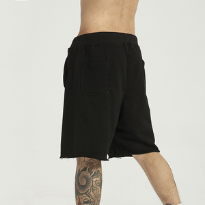 Short de course d'été vierge surdimensionné avec logo personnalisé 100% coton Streetwear Jogger Sweat Gym Shorts Hommes Shorts en coton pour hommes - Product Image 3