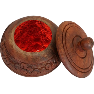 Bol en bois naturel peint à la main au prix de gros forme ronde écologique pour les ustensiles de cuisine de table Design classique pour usage domestique - Product Image 2