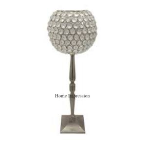 Most Demanding Pear Shape Designer <b>Crystal</b> Beaded <b>Candle</b> Holder Hot Selling Wedding Decoration And Table Centerpiece From India - Product Image 4