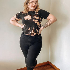 Camiseta básica de manga corta con cuello redondo para hombre Bleach Tie Dye Jersey - Product Image 4