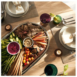 Plateau de service en bois de forme rectangulaire parfait pour la table basse Plateau en bois naturel Ajoutez un charme rustique à votre table Fournisseur OEM - Product Image 5