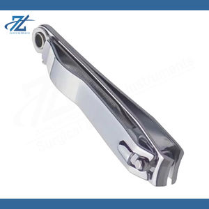 Coupe-ongles en acier inoxydable incurvé durable à bouche plate, lime à ongles portable pour la maison, manucure, art des ongles pour les doigts, ouverture de mâchoire large - Product Image 5