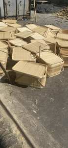 Paniers de pique-nique en bambou faits à la main exquis paniers de rangement, légers et faciles à transporter - Product Image 6