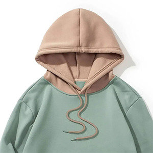 double layered heavyweight hoodies men Customized Printing <b>Log</b> with no drawstring OEM Design hoodie for sale - Product Image 5