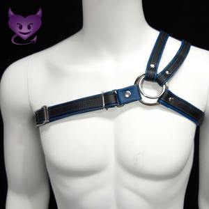 Bold Bulldog <b>Harness</b> for Men Versatile Leather Chest With Detachable Chains Premium Quality Statement Piece MHS-0031E - Product Image 5