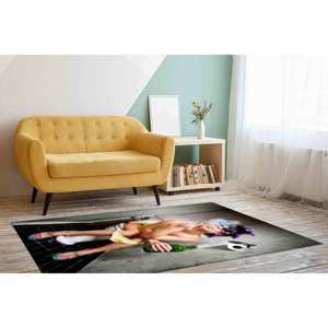 Tapis Femme aux Cheveux Longs, Tapis Doux, Tapis Fille Tendance, Tapis Sexy, Tapis Imprimé, Tapis Doux à Poils Longs - Product Image 4