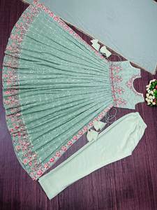 ชุดราตรีผ้าจอร์เจียเทียมสำหรับผู้หญิงดีไซน์ใหม่เสื้อผ้าอินเดียและปากีสถาน - Product Image 4