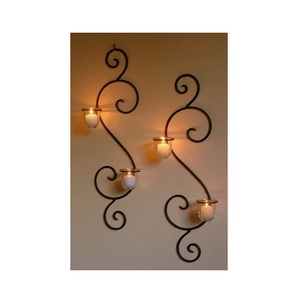 Modern Iron Black Color Coated <b>Wall</b> <b>Sconce</b> With Stylish Frame For Apartment Living Room And Hallway <b>Lighting</b> - Product Image 4