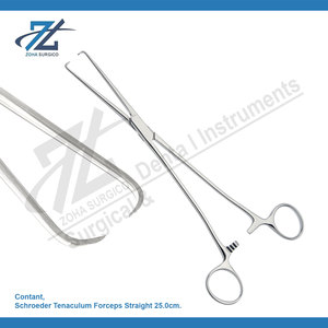 Ensemble d'instruments chirurgicaux dentaires en acier inoxydable Schroeder Tenaculum Forceps Straight Pakistan - Product Image 2