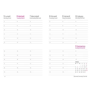 Calendario Promozionale 2026, Agenda Settimanale con Copertina Personalizzata in Pelle PU - Product Image 5