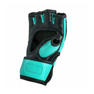 Gants d'entraînement MMA ergonomiques Sangle de poignet réglable en cuir PU antidérapant Rembourrage supplémentaire pour une utilisation unisexe Kick Boxing Arts martiaux - Product Image 3