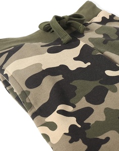 Short de survêtement slim pour homme avec cordon de serrage Pantalon d'été actif en polaire brossée douce imprimé camouflage pour homme - Product Image 3