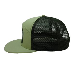 OEM Vietnam Chapeau Vente en gros Personnalisé Tissé Patch Logo 7 Panneau Structuré Marque Privée Casquettes de Camionneur Haute Qualité Snapback Caps L01 - Product Image 5