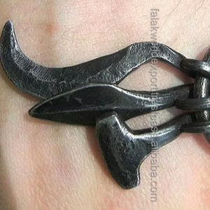 Classique fer médiéval Viking cou pendentif forgé à la main griffe réglage incrustation collier de mode pour hommes et femmes pour les fêtes - Product Image 4