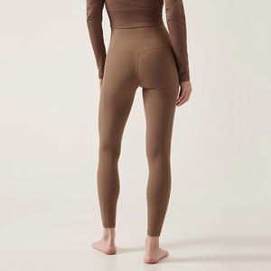 Mallas deportivas de cintura media sin costuras para mujer de alta calidad Ropa deportiva informal transpirable Venta en línea - Product Image 4