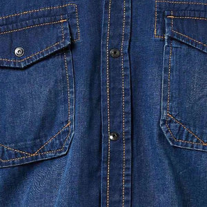 Meilleure vente chemise en jean pour hommes nouveauté vêtements de rue avec la conception appropriée de l'usine 100% coton - Product Image 5