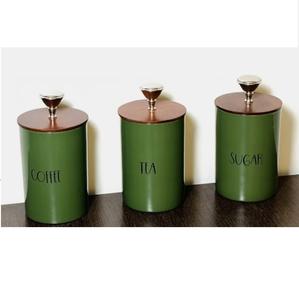 Recipiente de Té de Metal con Acabado Esmaltado de Diseño Moderno, Tarro de Almacenamiento de Café y Té, Tarros de Azúcar, Recipiente de Almacenamiento de Cocina - Product Image 4