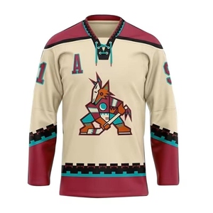 Nouveau Design maillot de Hockey sur glace 100% Polyester maillot de Hockey sur glace respirant séchage rapide vêtements de sport prix de gros SI-IHJ-05 - Product Image 1