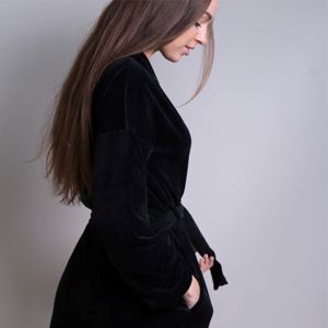 Womens Silk <b>Bathrobe</b> Coats - Luxurious and Soft - Ideal for Relaxation and Comfort at Home - Product Image 4