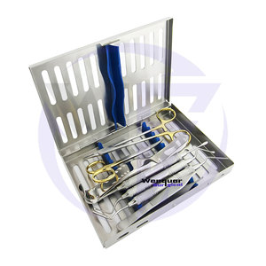 ชุดผ่าตัดช่องปากฟัน13ชิ้นประกอบด้วยเครื่องดึงกระดูกและไซนัส retractor เครื่องมือผ่าตัดฆ่าเชื้อด้วยตนเอง - Product Image 3