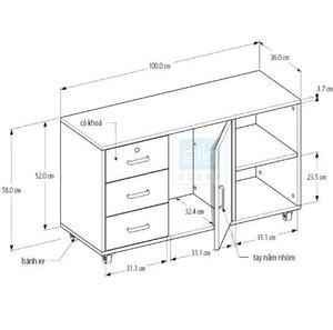 Diseño de archivador de madera minimalista moderno - Product Image 3