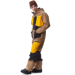 Combinaison de ski pour homme adulte sur mesure, à capuche, grande taille, imperméable, pour snowboard, vêtements d'hiver, polyester/nylon de haute qualité - Product Image 6