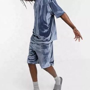 Chándal de verano para hombre, ropa de playa, camiseta, sudadera de terciopelo, conjunto de dos piezas, conjuntos de ropa - Product Image 1