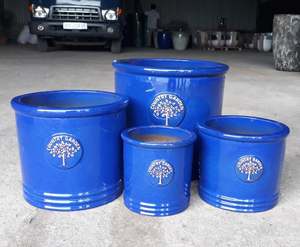 [Leo Nguyen Le] - Vente en gros de nouveaux pots de fleurs en céramique vernissée, cylindriques, ronds, pour plantes succulentes, pour jardin extérieur, sur mesure - Product Image 1