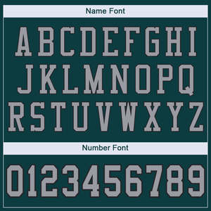Camiseta de fútbol auténtica de malla verde y gris con estilo, diseño personalizado, transpirable y de secado rápido, camiseta de fútbol americano - Product Image 5