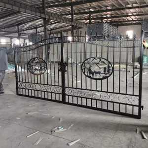 <span class=keywords><strong>Portail</strong></span> <span class=keywords><strong>Coulissant</strong></span> <span class=keywords><strong>Motorisé</strong></span> <span class=keywords><strong>en</strong></span> <span class=keywords><strong>Fer</strong></span> <span class=keywords><strong>Forgé</strong></span> Europé<span class=keywords><strong>en</strong></span>, Design Cheval, 14, 16 et 20 pieds – Meilleure Vente - Product Image 4