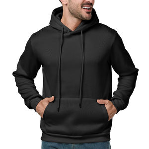 Ensemble de sweat-shirt et de pantalon de survêtement pour homme en coton 100% de couleur unie personnalisée, confortable et ample, style vintage - Product Image 4