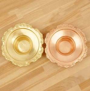 Cuenco de Cenicero de metal dorado con diseño de borde intrincado perfecto para el hogar, bares, restaurantes, regalos y accesorios de artículos de Hotel - Product Image 3